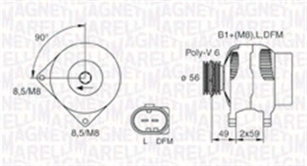 MAGNETI MARELLI Laturi 063731378010